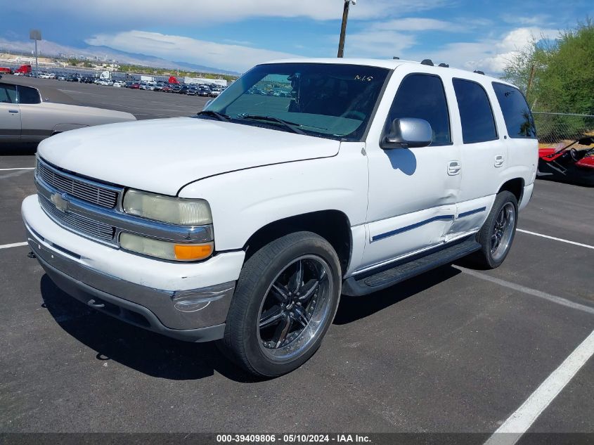 2001 Chevrolet Tahoe Lt VIN: 1GNEC13T81R166490 Lot: 39409806