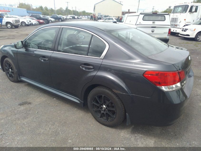 2013 Subaru Legacy 2.5I VIN: 4S3BMAA63D1010558 Lot: 39409865