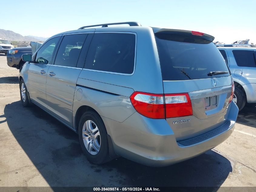 2007 Honda Odyssey Ex-L VIN: 5FNRL38647B098955 Lot: 39409874