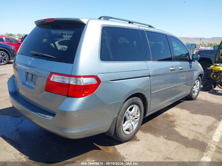 2007 Honda Odyssey Ex-L VIN: 5FNRL38647B098955 Lot: 39409874