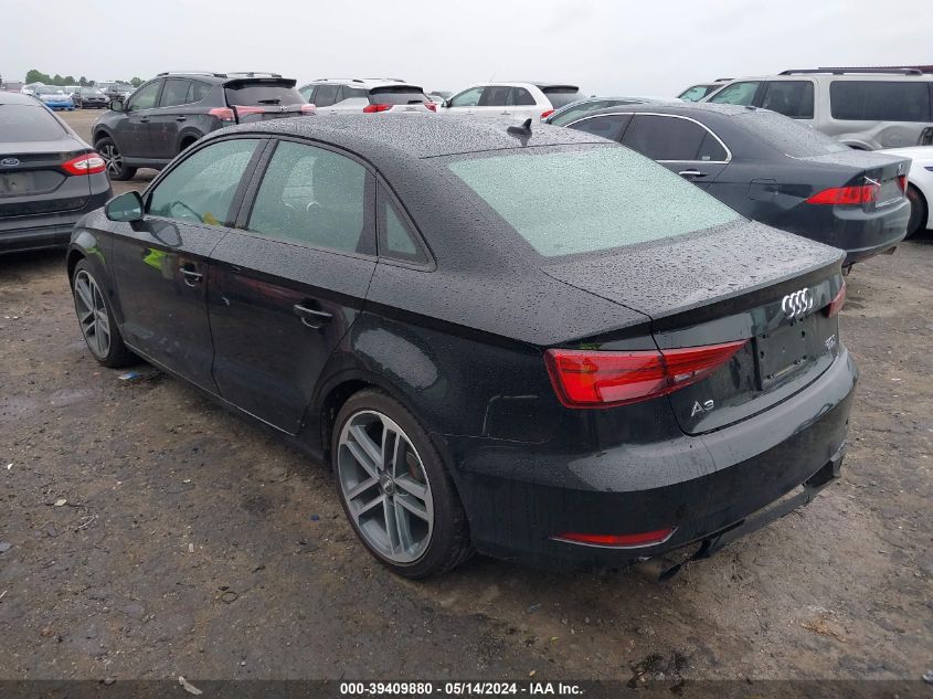 2018 Audi A3 2.0T Premium/2.0T Tech Premium VIN: WAUB8GFFXJ1083483 Lot: 39409880