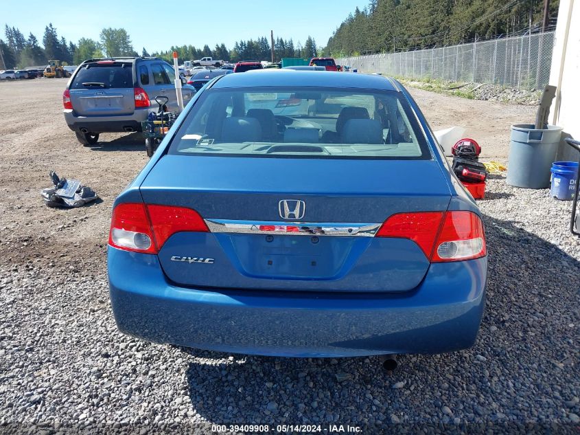 2009 Honda Civic Lx VIN: 19XFA16539E006377 Lot: 39409908