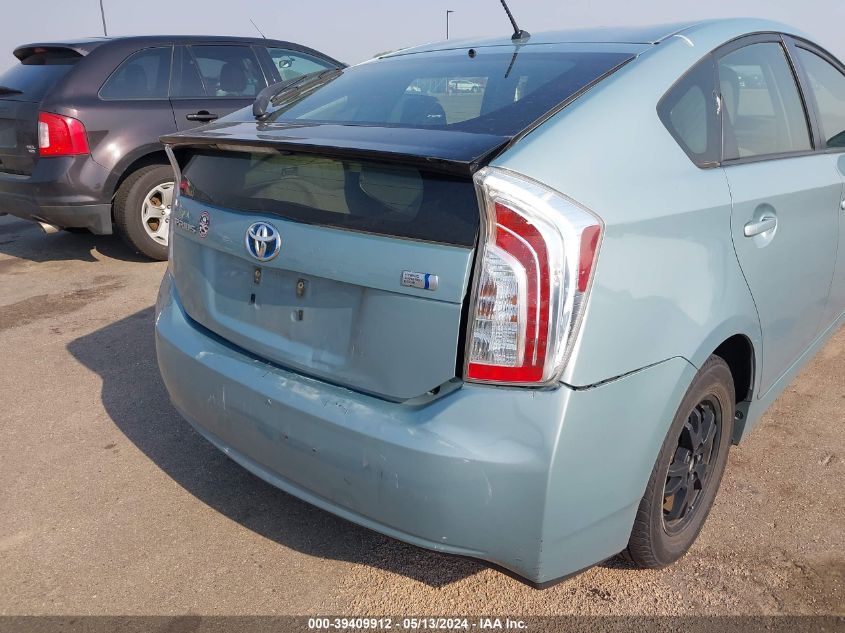 2013 Toyota Prius Two VIN: JTDKN3DU5D5604354 Lot: 39409912