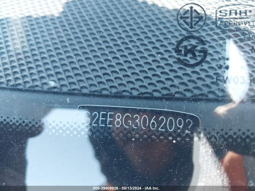 2016 Mercedes-Benz Metris VIN: WD4PG2EE8G3062092 Lot: 39409926