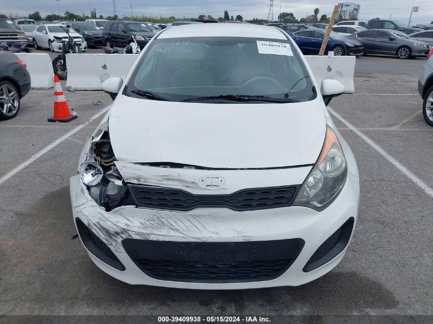 2013 Kia Rio Lx VIN: KNADM5A33D6229445 Lot: 39409938