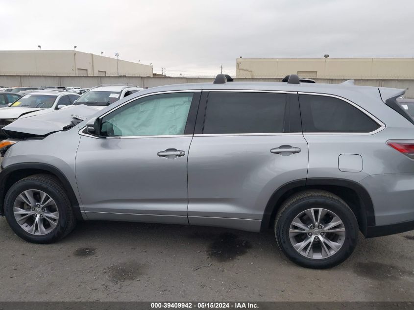 2015 Toyota Highlander Le Plus V6 VIN: 5TDZKRFH7FS110665 Lot: 39409942