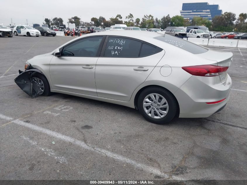 2017 Hyundai Elantra Se VIN: KMHD74LF7HU303247 Lot: 39409943