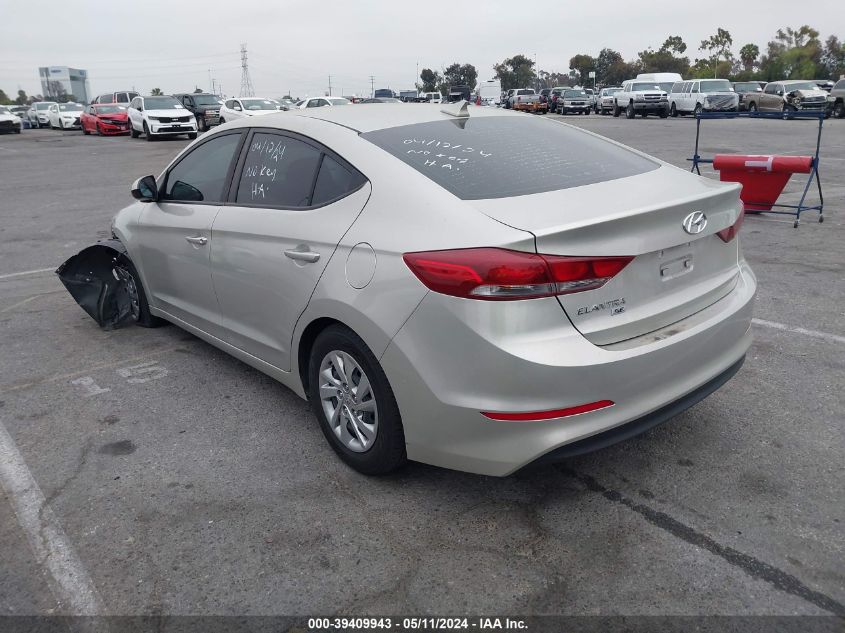 2017 Hyundai Elantra Se VIN: KMHD74LF7HU303247 Lot: 39409943