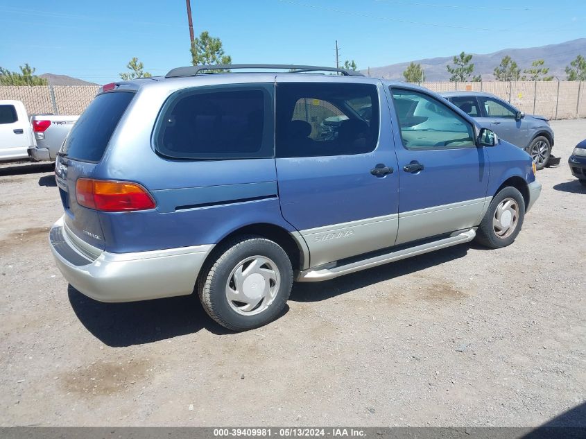 1998 Toyota Sienna Xle VIN: 4T3ZF13C0WU077019 Lot: 39409981