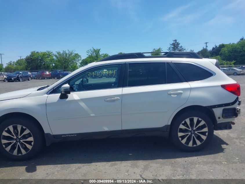 2016 Subaru Outback 2.5I Limited VIN: 4S4BSBNC1G3303634 Lot: 39409994