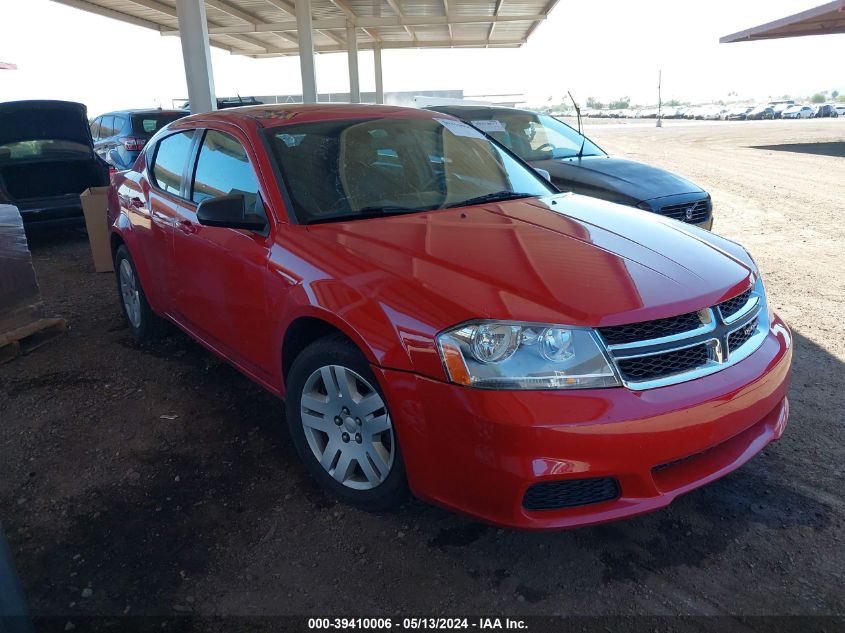 2013 Dodge Avenger Se VIN: 1C3CDZAB2DN582265 Lot: 39410006