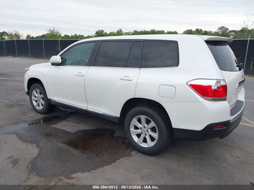 2012 Toyota Highlander VIN: 5TDZA3EH5CS024221 Lot: 39410012