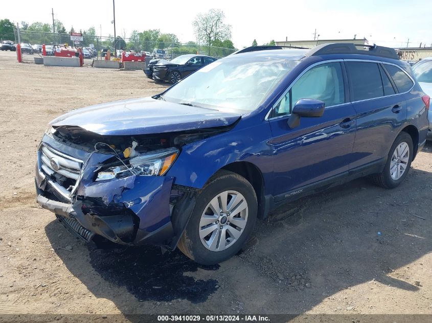 2015 Subaru Outback 2.5I Premium VIN: 4S4BSBEC1F3231607 Lot: 39410029