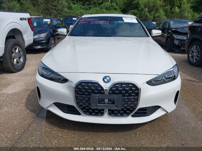 2021 BMW 430I VIN: WBA53AP04MCF97912 Lot: 39410035