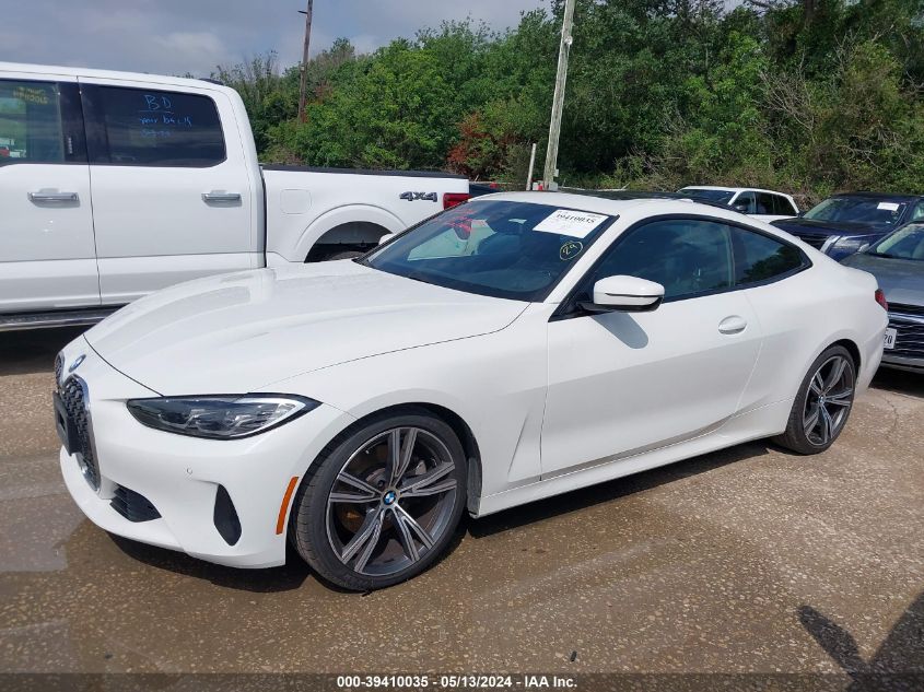 2021 BMW 430I VIN: WBA53AP04MCF97912 Lot: 39410035