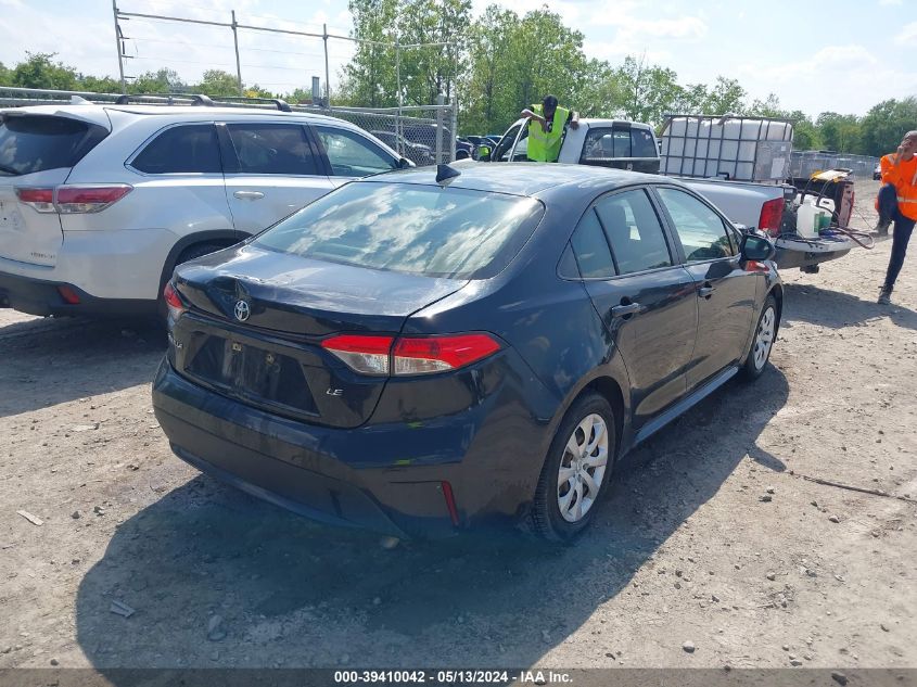 2020 Toyota Corolla Le VIN: JTDEPRAE6LJ041652 Lot: 39410042