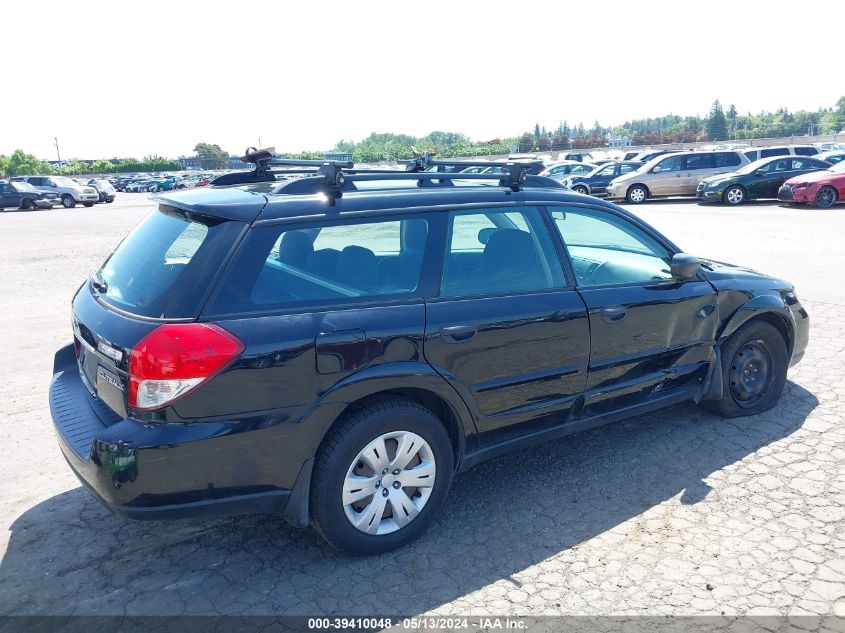 2008 Subaru Outback VIN: 4S4BP60C887334163 Lot: 39410048