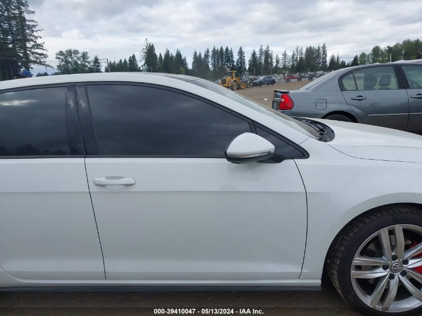 2015 Volkswagen Golf Gti 2.0T Autobahn 4-Door VIN: 3VW5T7AU2FM022124 Lot: 39410047