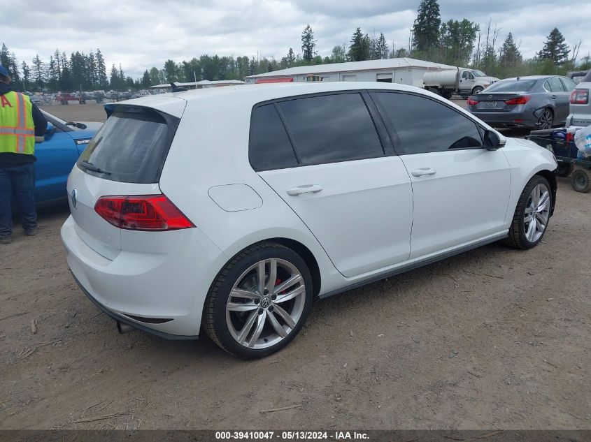 2015 Volkswagen Golf Gti 2.0T Autobahn 4-Door VIN: 3VW5T7AU2FM022124 Lot: 39410047