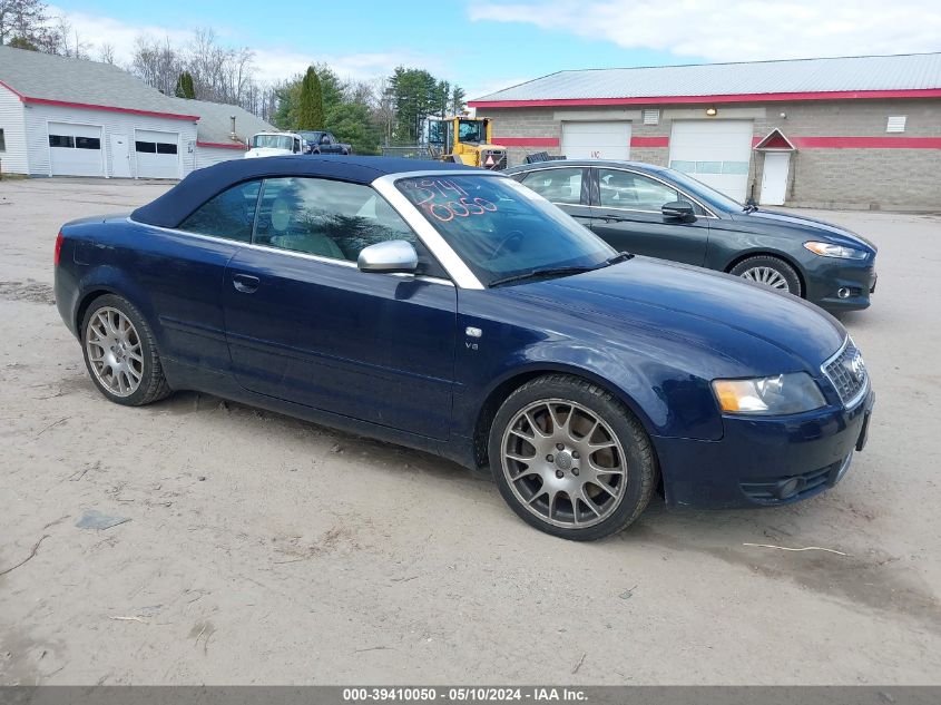 2006 Audi S4 VIN: WUARL48H16K900776 Lot: 39410050