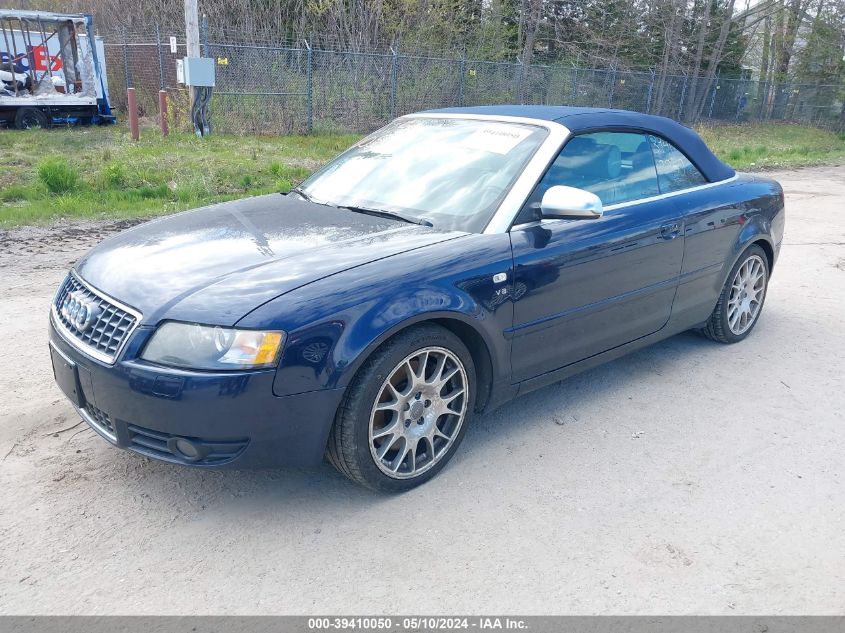 2006 Audi S4 VIN: WUARL48H16K900776 Lot: 39410050