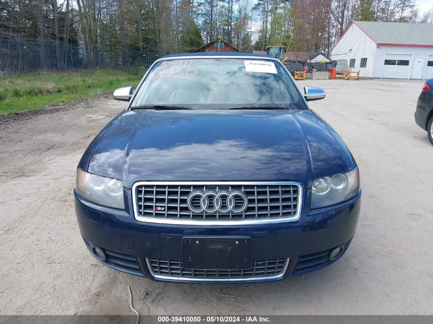 2006 Audi S4 VIN: WUARL48H16K900776 Lot: 39410050