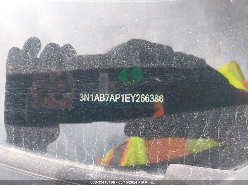 2014 Nissan Sentra Fe+ S/Fe+ Sv/S/Sl/Sr/Sv VIN: 3N1AB7AP1EY266386 Lot: 39410166