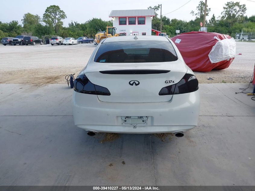 2013 Infiniti G37X VIN: JN1CV6AR7DM756697 Lot: 39410227