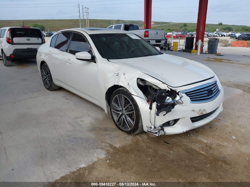 2013 Infiniti G37X VIN: JN1CV6AR7DM756697 Lot: 39410227