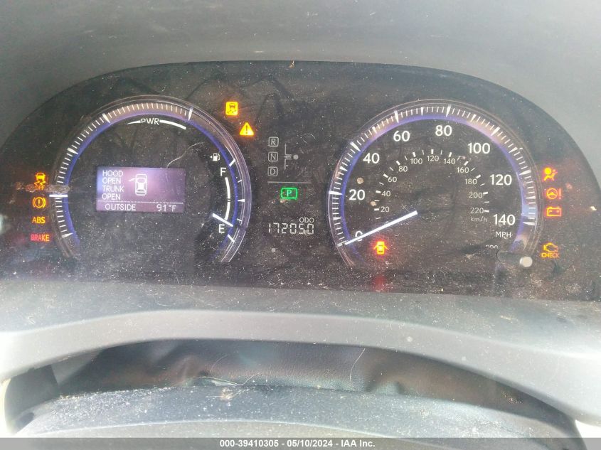 2010 Lexus Hs 250H Premium VIN: JTHBB1BAXA2016970 Lot: 39410305