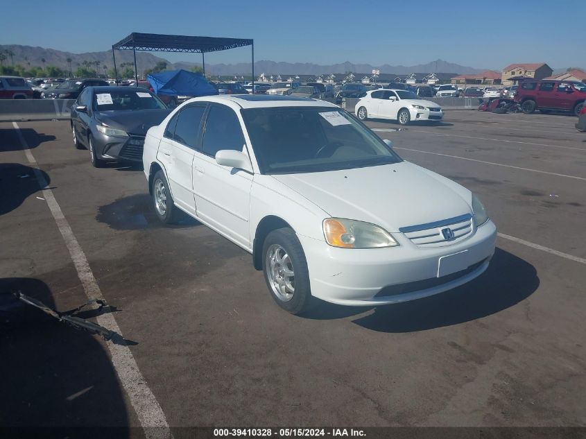 2002 Honda Civic Ex VIN: 1HGES25742L047116 Lot: 39410328