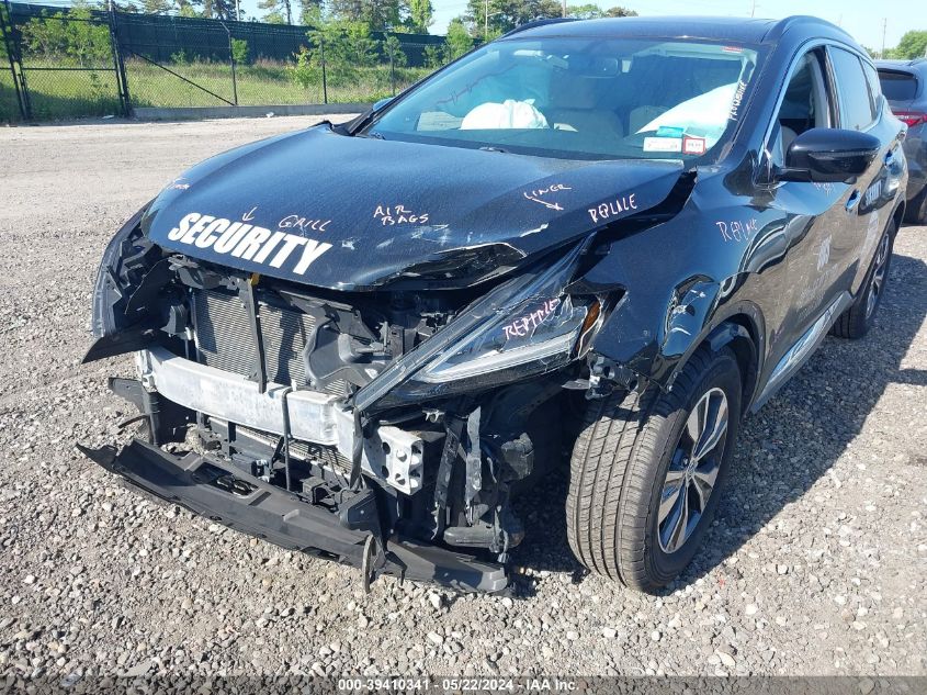 2019 Nissan Murano Sv VIN: 5N1AZ2MS5KN134568 Lot: 39410341