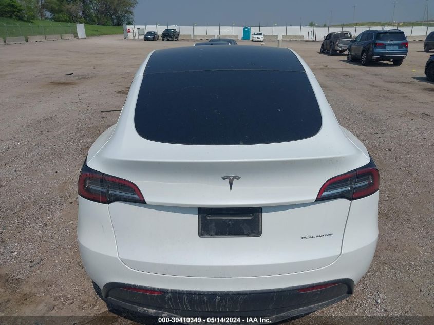 2023 Tesla Model Y Awd/Long Range Dual Motor All-Wheel Drive VIN: 7SAYGDEE9PF805312 Lot: 39410349