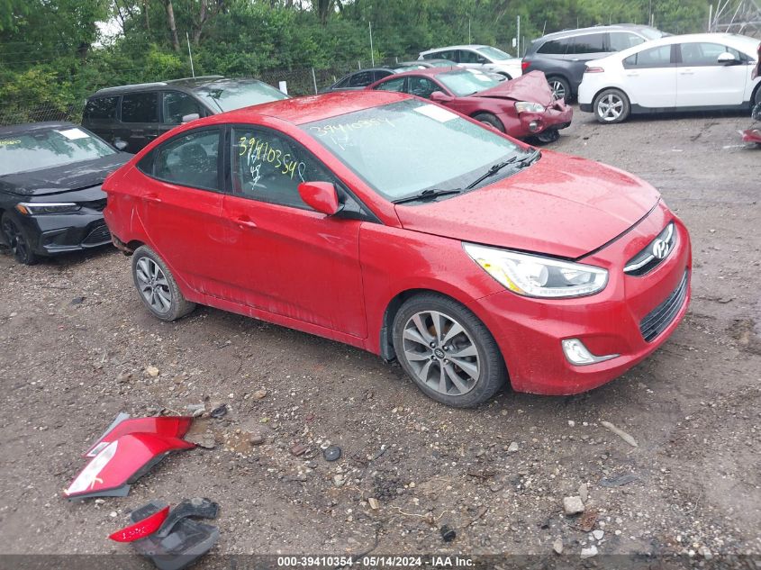 2015 Hyundai Accent Gls VIN: KMHCU4AE8FU903075 Lot: 39410354