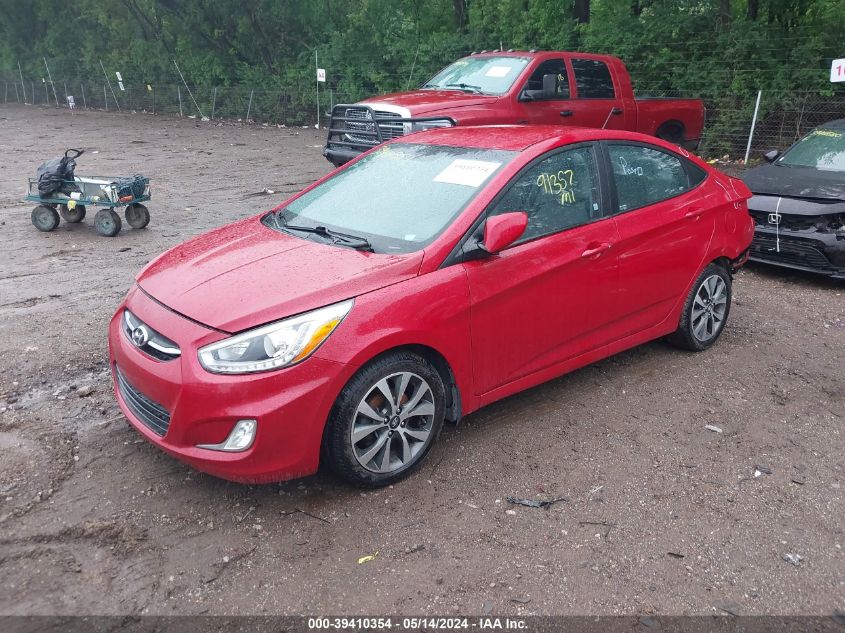 2015 Hyundai Accent Gls VIN: KMHCU4AE8FU903075 Lot: 39410354