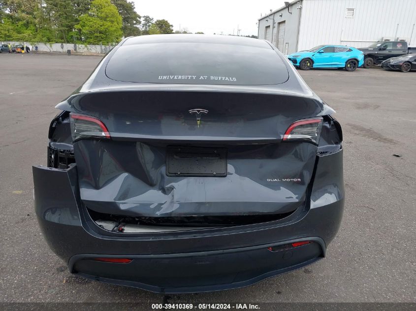 2022 Tesla Model Y Long Range Dual Motor All-Wheel Drive VIN: 7SAYGDEE9NF447335 Lot: 39410369