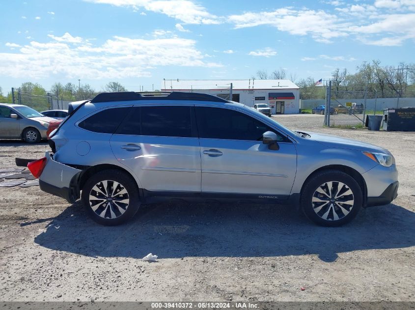 2015 Subaru Outback 2.5I Limited VIN: 4S4BSBNC5F3326591 Lot: 39410372