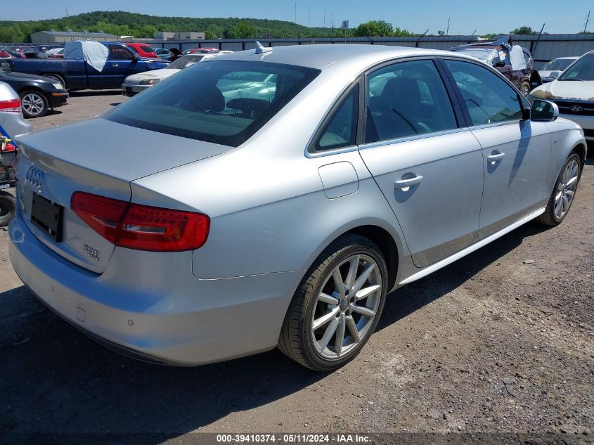 2014 Audi A4 2.0T Premium VIN: WAUFFAFLXEN006461 Lot: 39410374