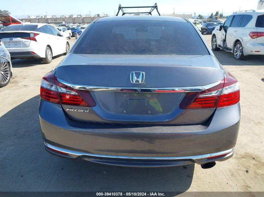 2016 Honda Accord Lx VIN: 1HGCR2F35GA075072 Lot: 39410378