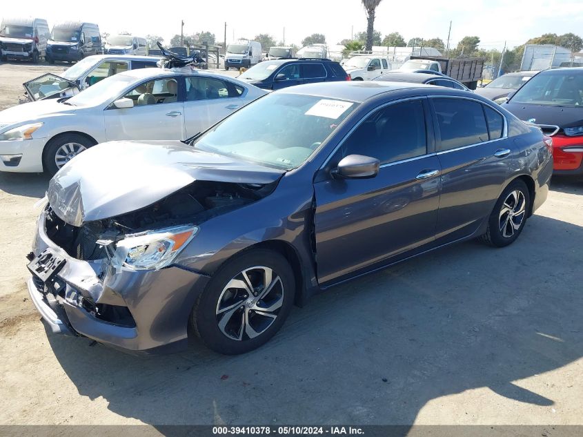 2016 Honda Accord Lx VIN: 1HGCR2F35GA075072 Lot: 39410378