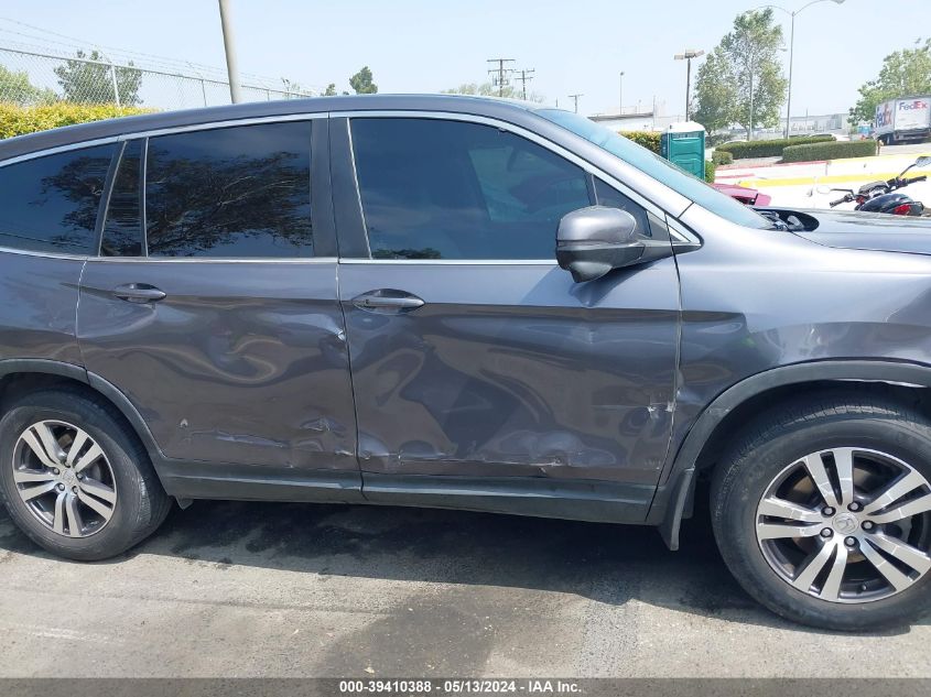 2017 Honda Pilot Ex VIN: 5FNYF5H37HB030736 Lot: 39410388