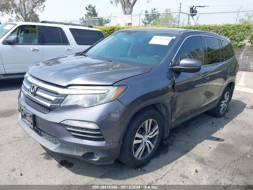 2017 Honda Pilot Ex VIN: 5FNYF5H37HB030736 Lot: 39410388