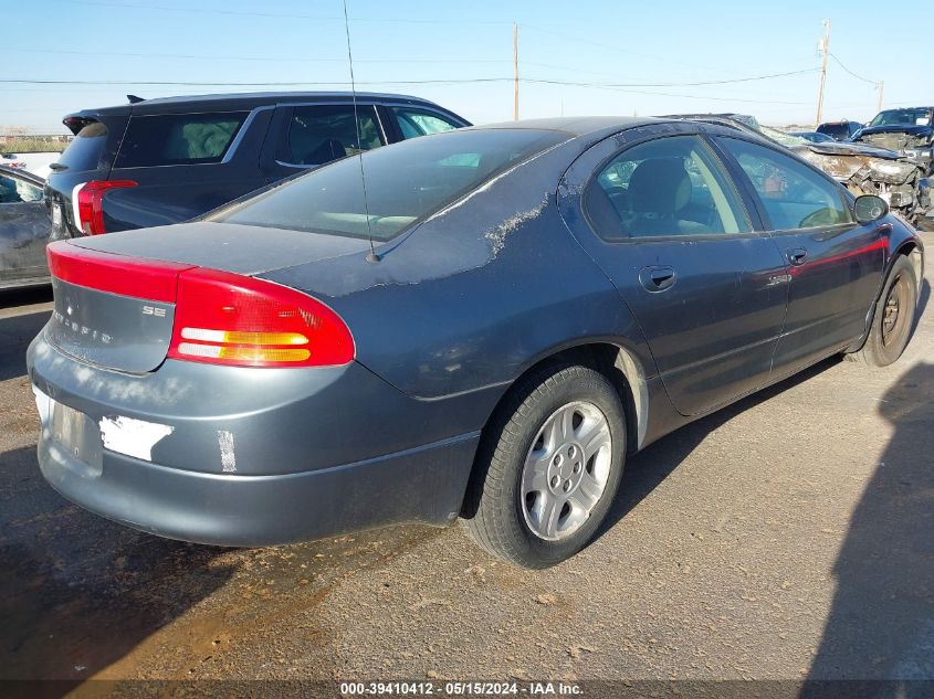 2002 Dodge Intrepid Se VIN: 2B3HD46R52H201851 Lot: 39410412