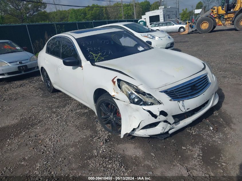 2010 Infiniti G37X VIN: JN1CV6AR2AM250996 Lot: 39410455