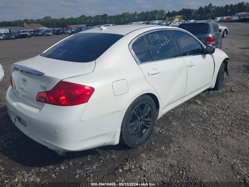 2010 Infiniti G37X VIN: JN1CV6AR2AM250996 Lot: 39410455