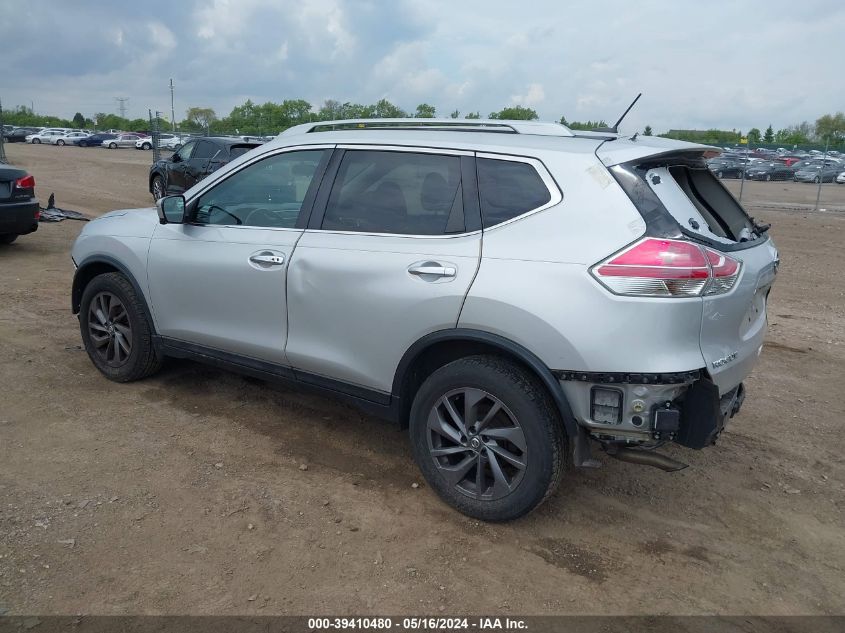 2016 Nissan Rogue Sl VIN: 5N1AT2MV7GC801378 Lot: 39410480