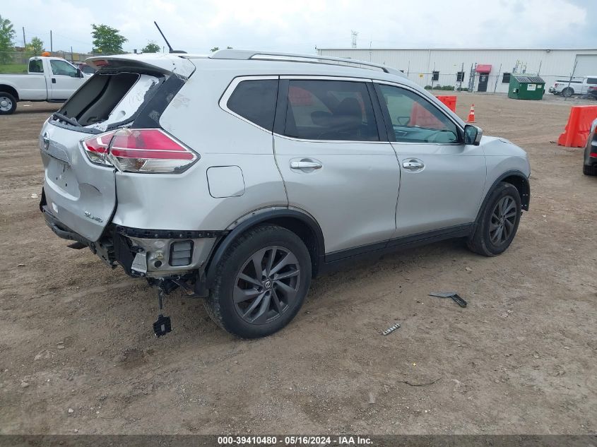 2016 Nissan Rogue Sl VIN: 5N1AT2MV7GC801378 Lot: 39410480