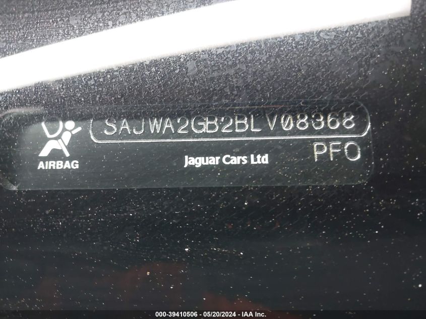 2011 Jaguar Xj Xjl VIN: SAJWA2GB2BLV08368 Lot: 39410506