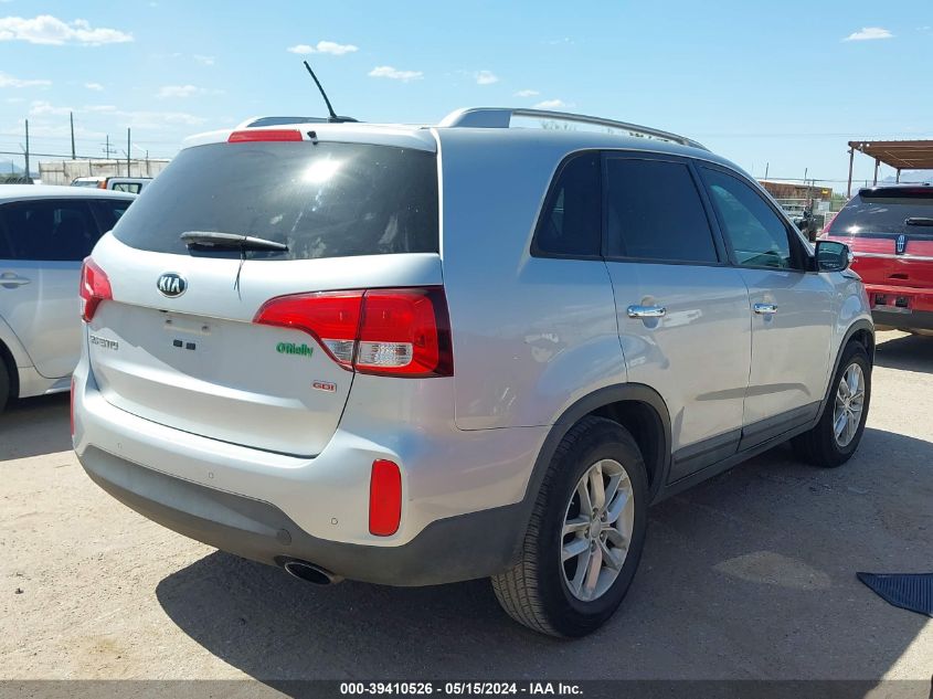 2015 Kia Sorento Lx VIN: 5XYKT3A69FG601723 Lot: 39410526