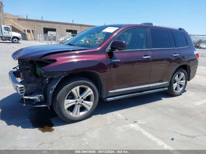 2012 Toyota Highlander Limited V6 VIN: 5TDYK3EHXCS054064 Lot: 39410540